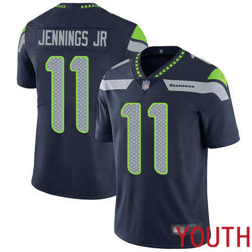 Seattle Seahawks Limited Navy Blue Youth Gary Jennings Jr. Home Jersey NFL Football #11 Vapor Untouchable